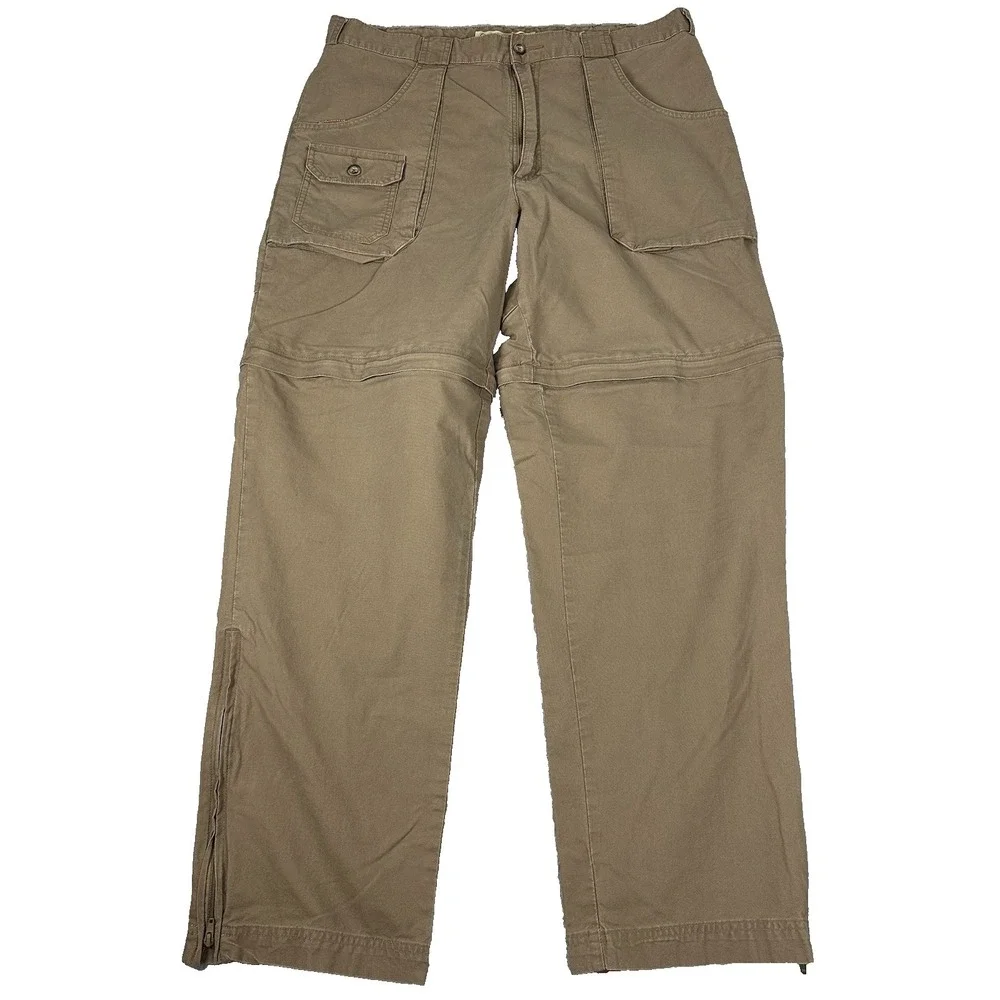 Cabelas Vintage Convertible Cargo Pants Men's Size 36x32 (36x30) Hiking Travel